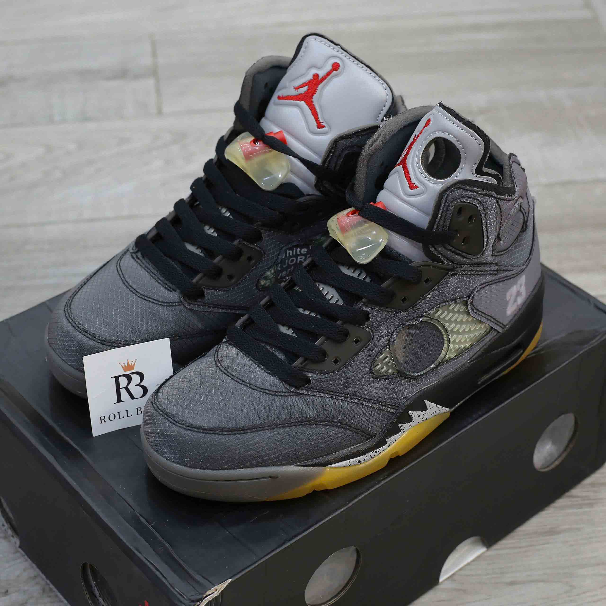 Giày Nike Off-White x Air Jordan 5 Retro SP Muslin Best Quality