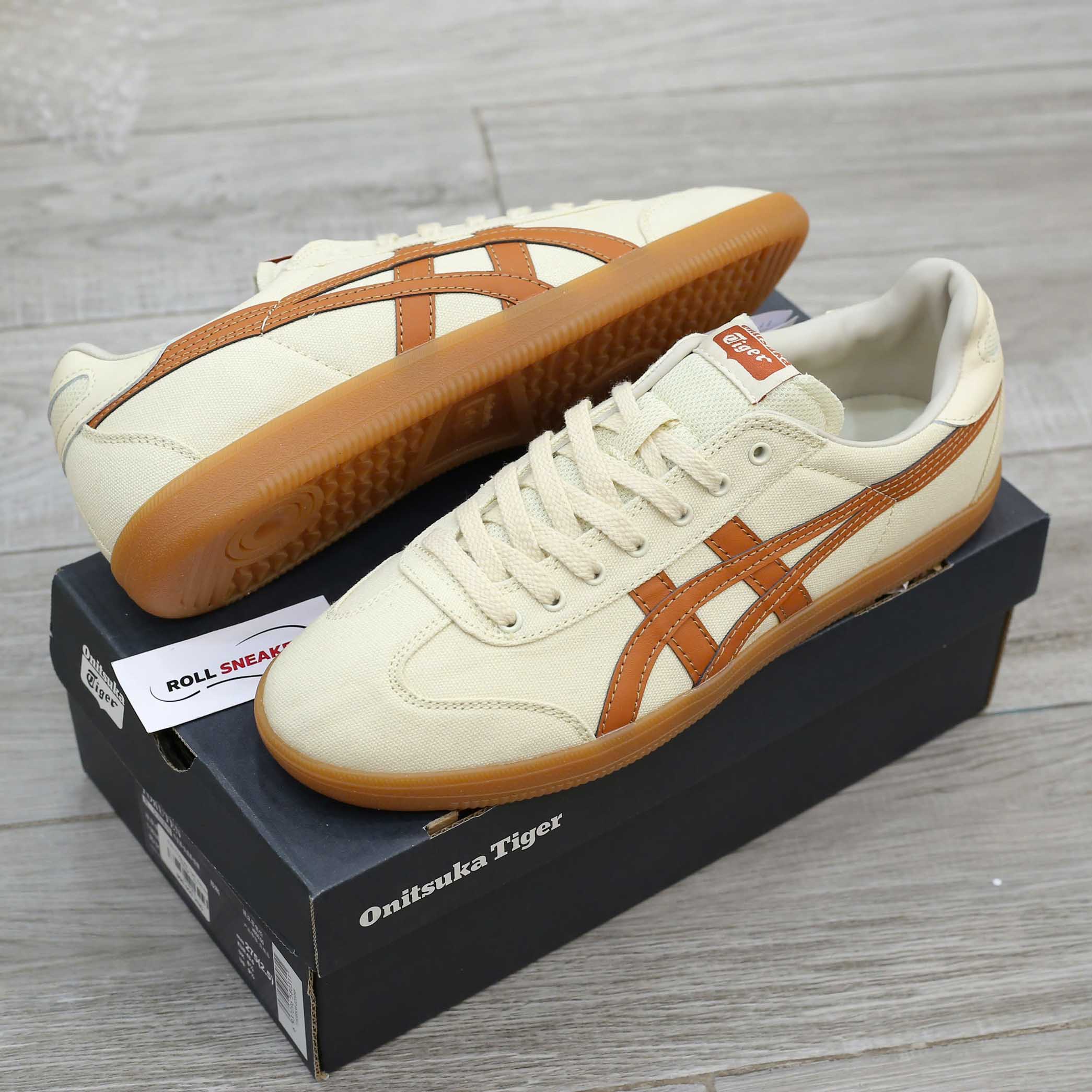 Giày Onitsuka Tiger Tokuten Cream Brown Màu Kem Nâu Like Auth