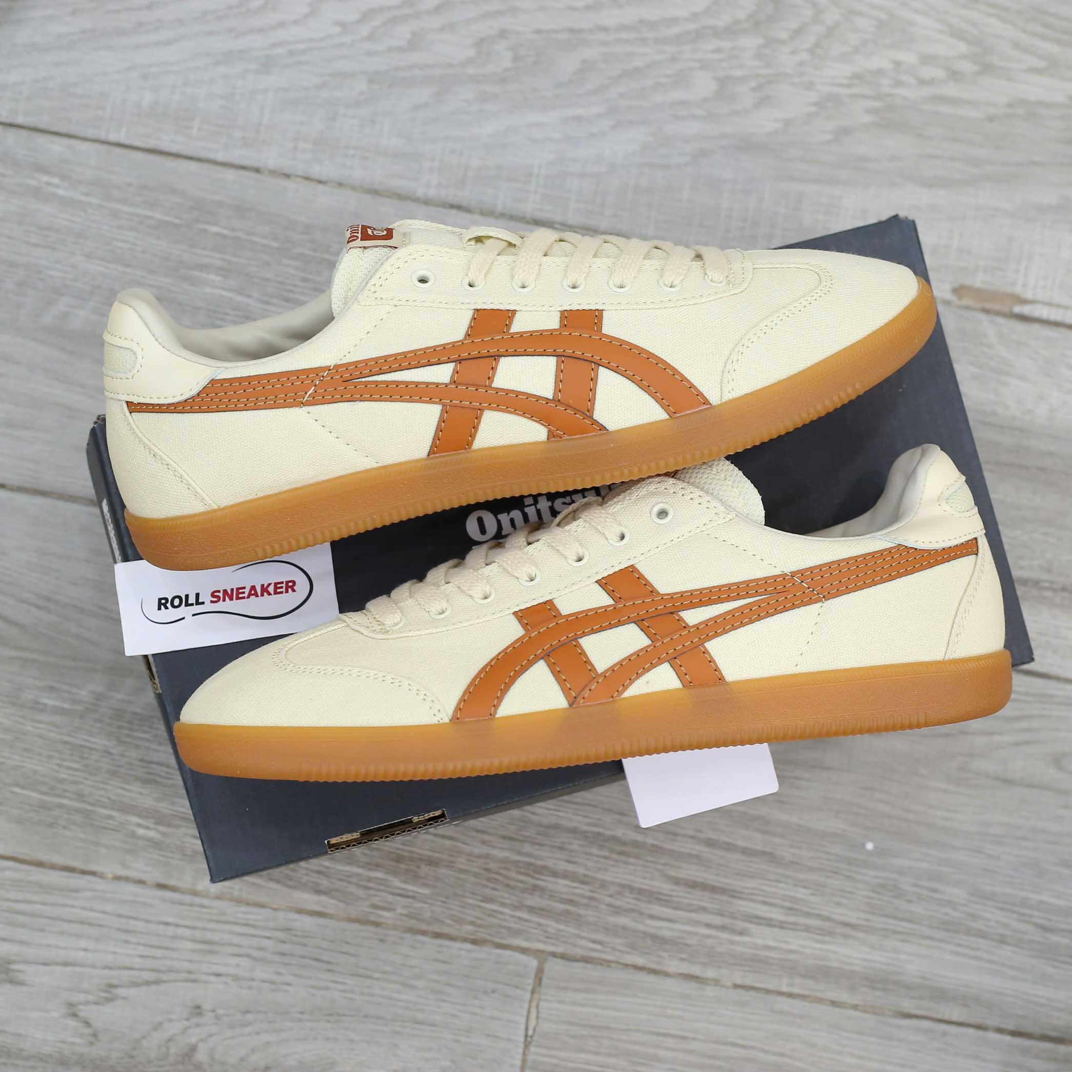 Giày Onitsuka Tiger Tokuten Cream Brown Màu Kem Nâu Like Auth