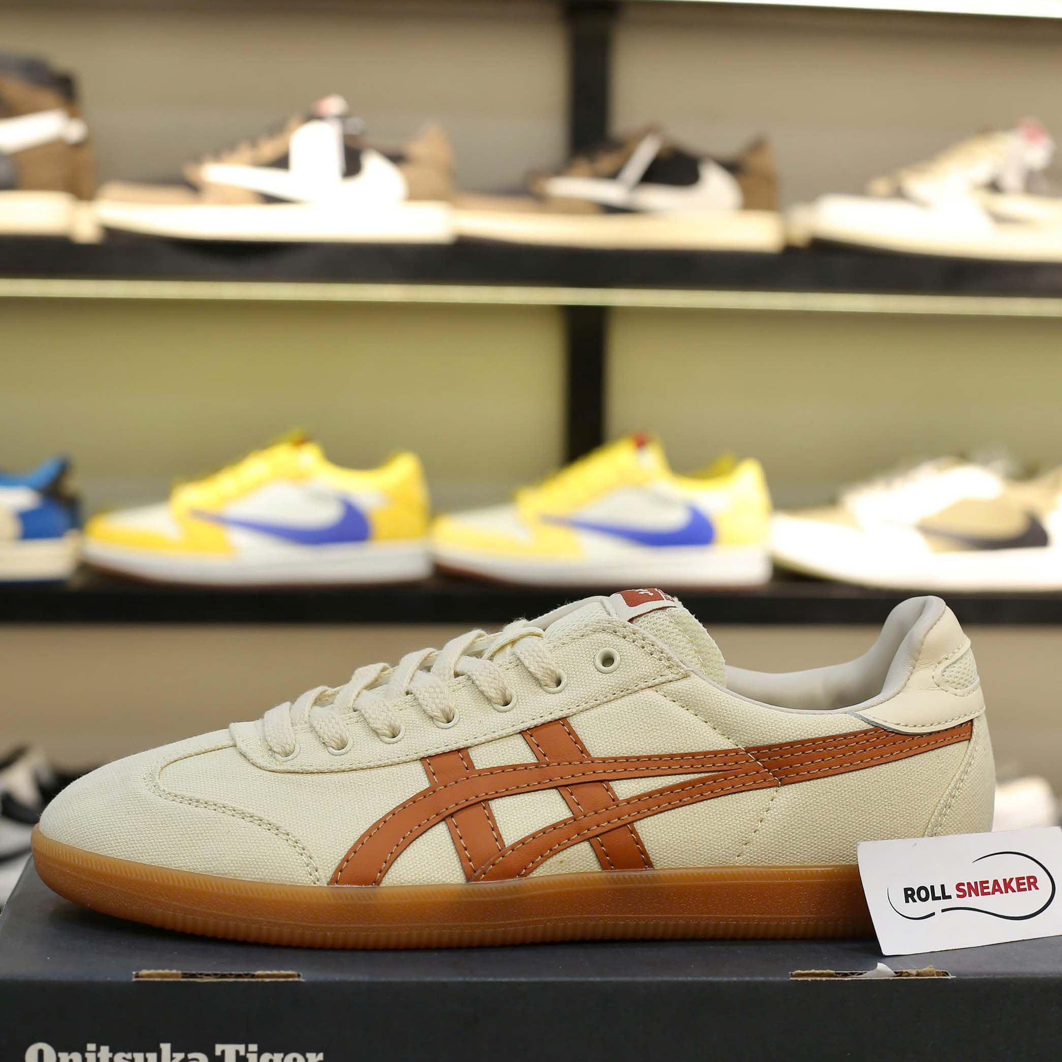 Giày Onitsuka Tiger Tokuten Cream Brown Màu Kem Nâu Like Auth