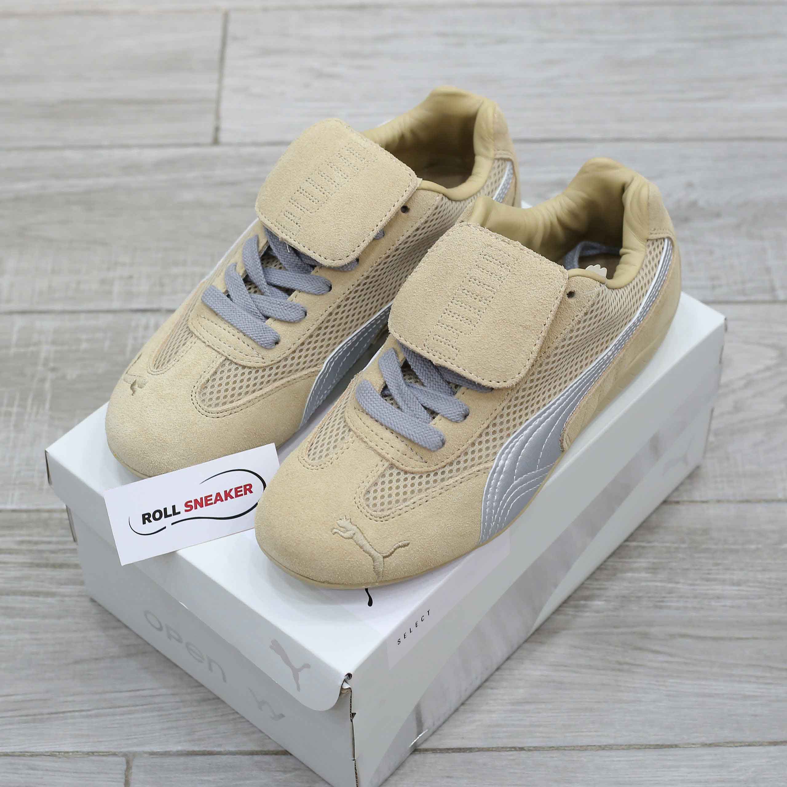 Giày Puma Speedcat Prairie x Open Yy Tan Matte Silver Like Auth
