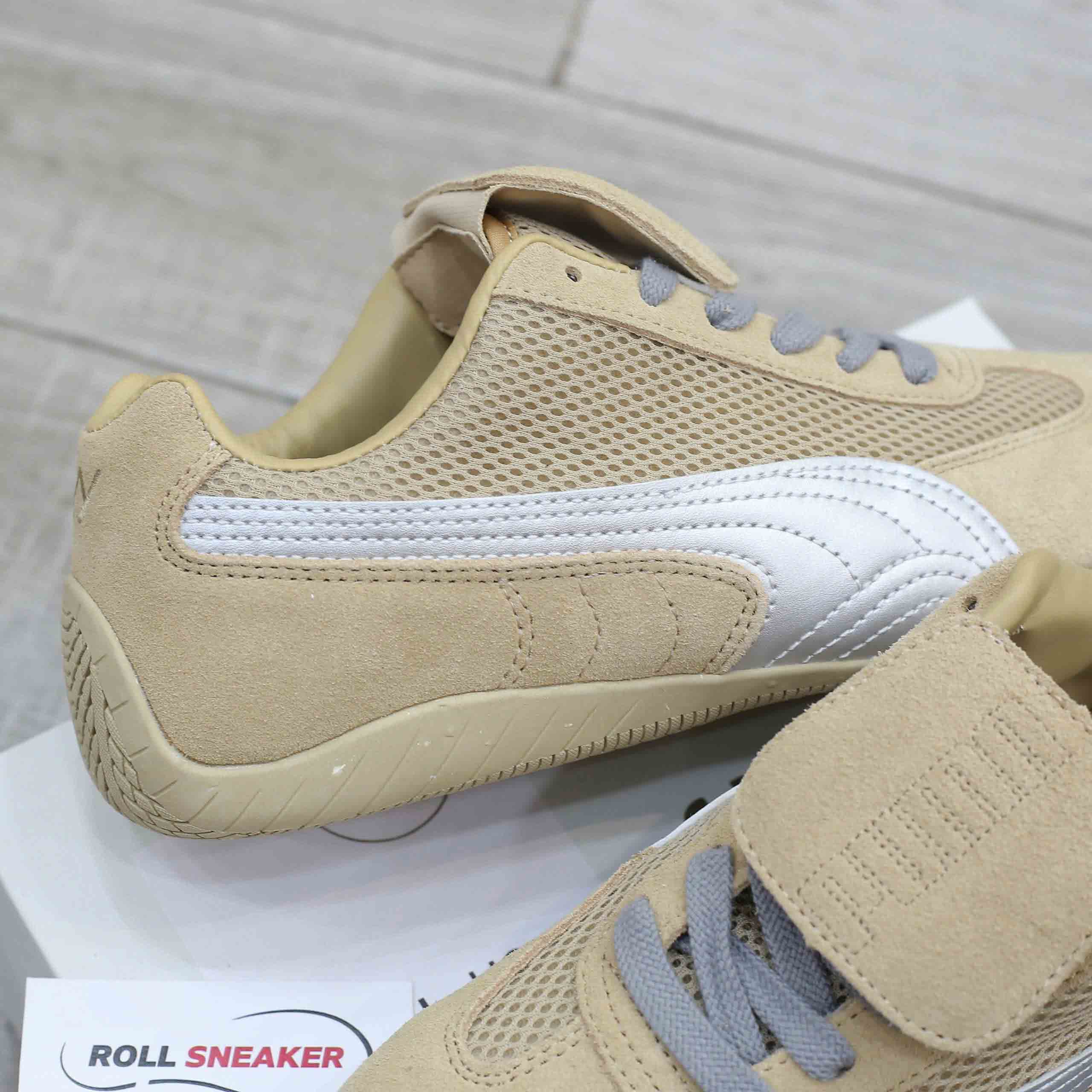 Giày Puma Speedcat Prairie x Open Yy Tan Matte Silver Like Auth