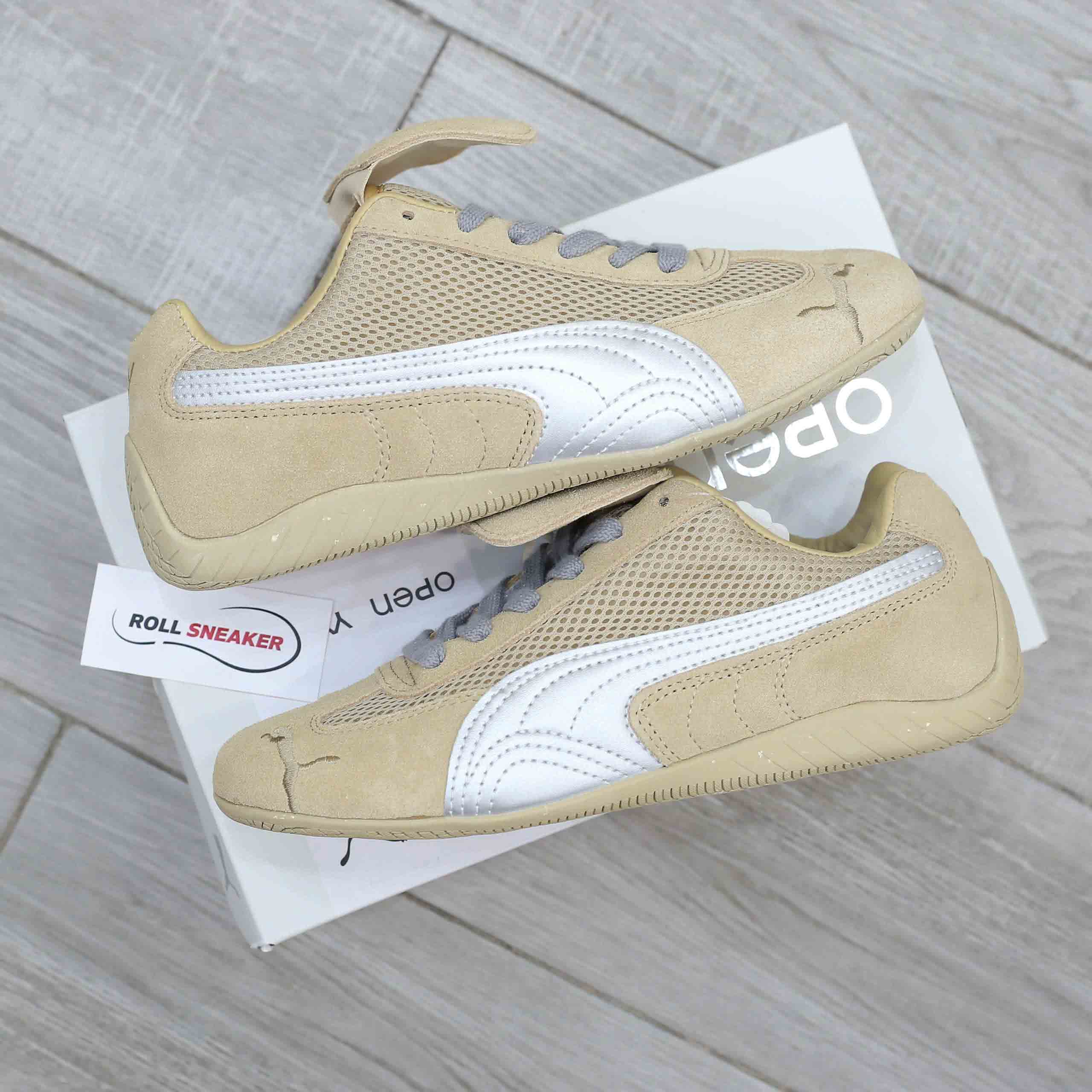 Giày Puma Speedcat Prairie x Open Yy Tan Matte Silver Like Auth