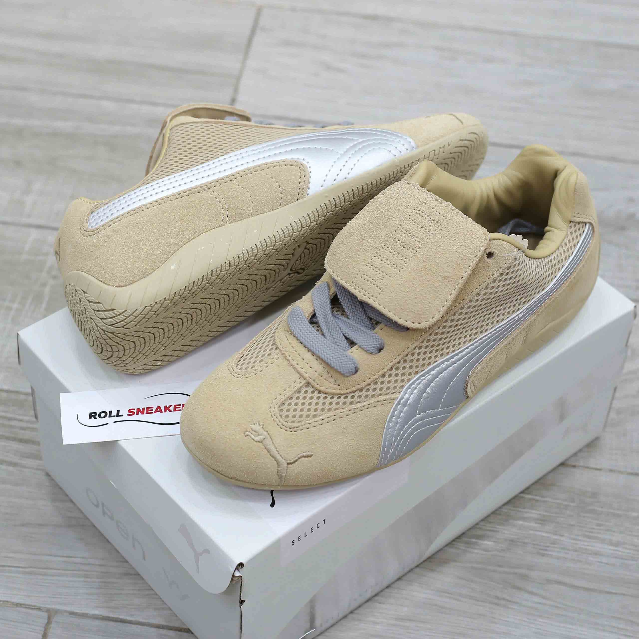 Giày Puma Speedcat Prairie x Open Yy Tan Matte Silver Like Auth