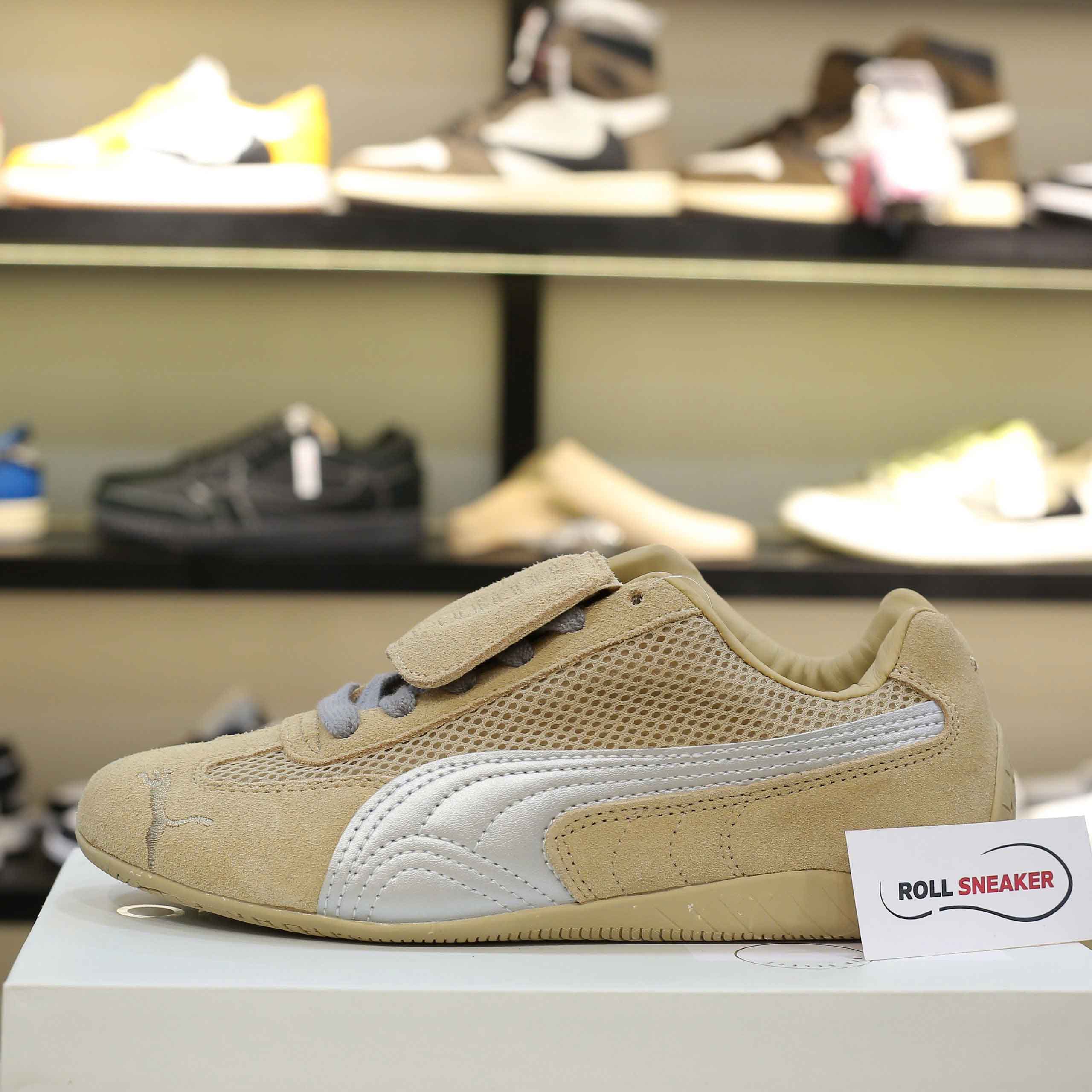 Giày Puma Speedcat Prairie x Open Yy Tan Matte Silver Like Auth