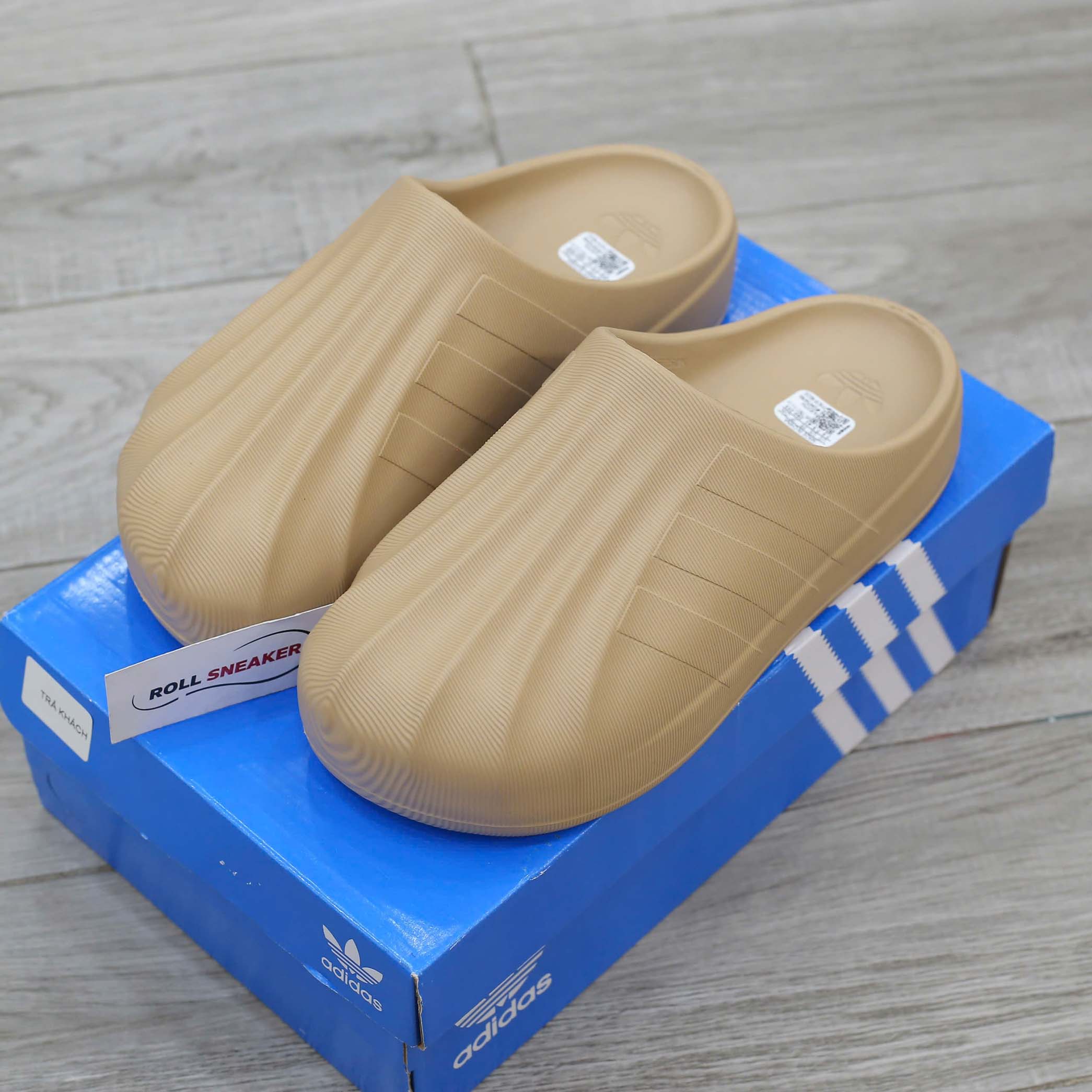 Dép Adidas Adifom Superstar Mule Beige Like Auth