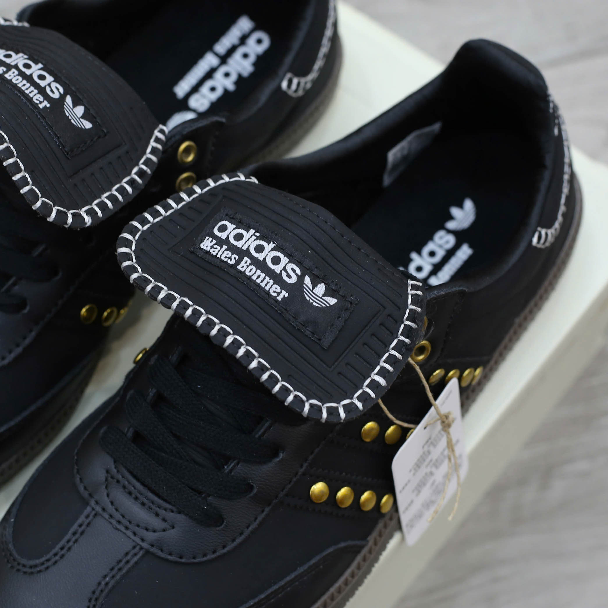Giày Adidas Samba x Wales Bonner Studded Pack Black Best Quality