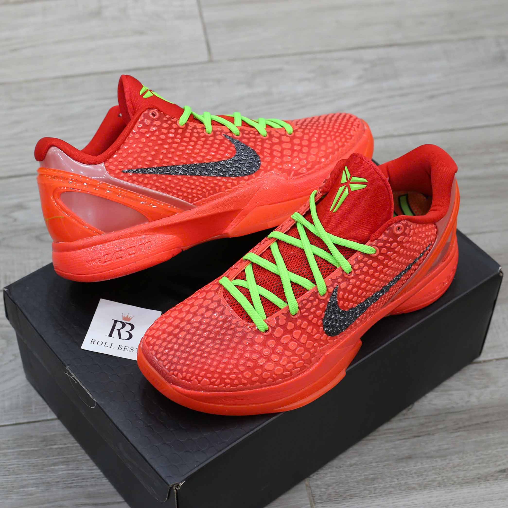 Giày GX Nike Kobe 6 Protro Reverse Grinch Like Auth