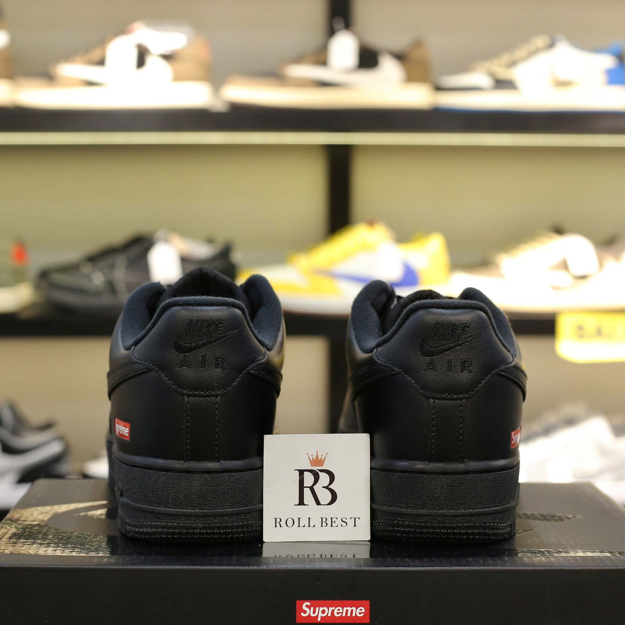 Giày Nike Air Force 1 Low Supreme Black Best Quality