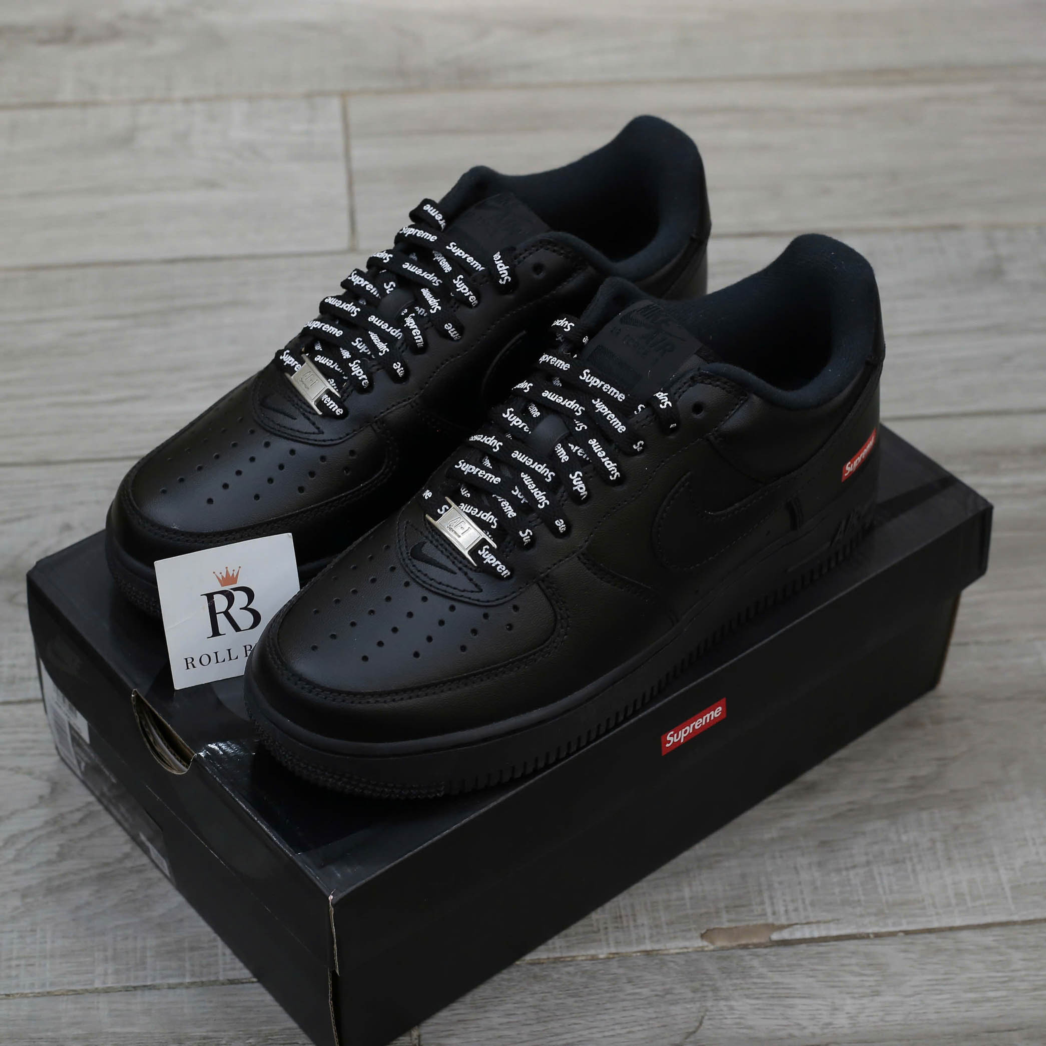 Giày Nike Air Force 1 Low Supreme Black Best Quality