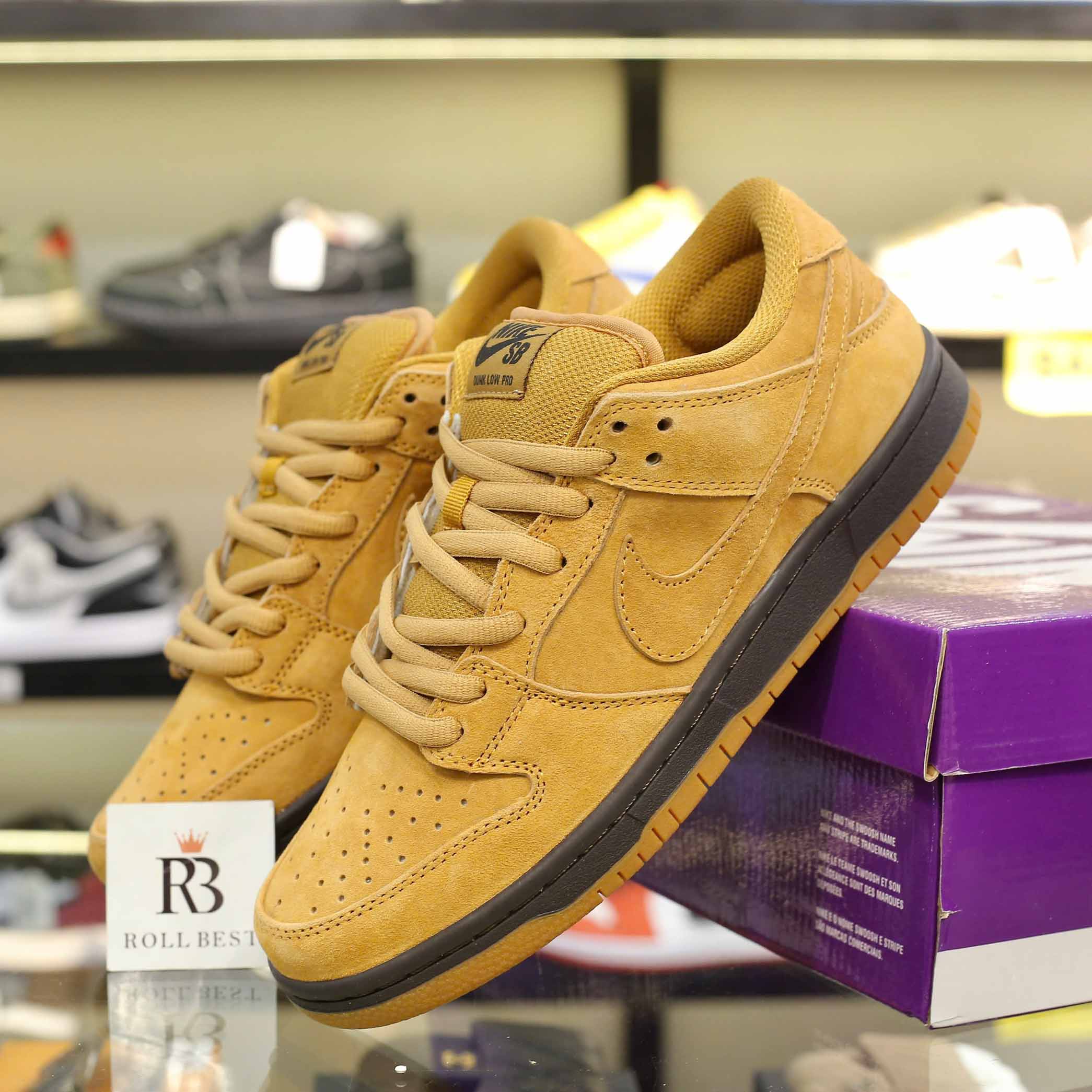 Giày Nike Dunk Low Pro SB Wheat Mocha Best Quality