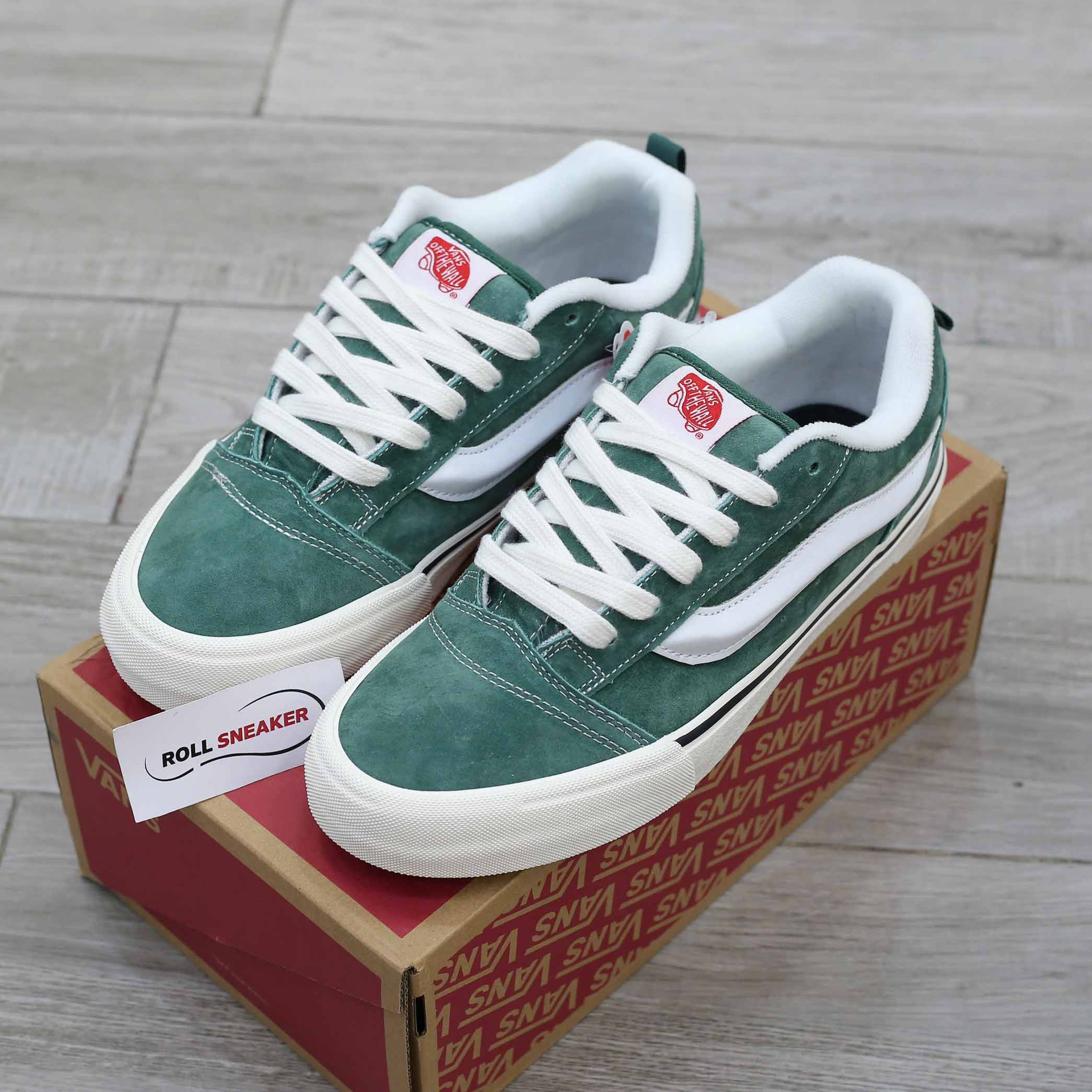 Giày Vans Knu Skool Suede Green Like Auth