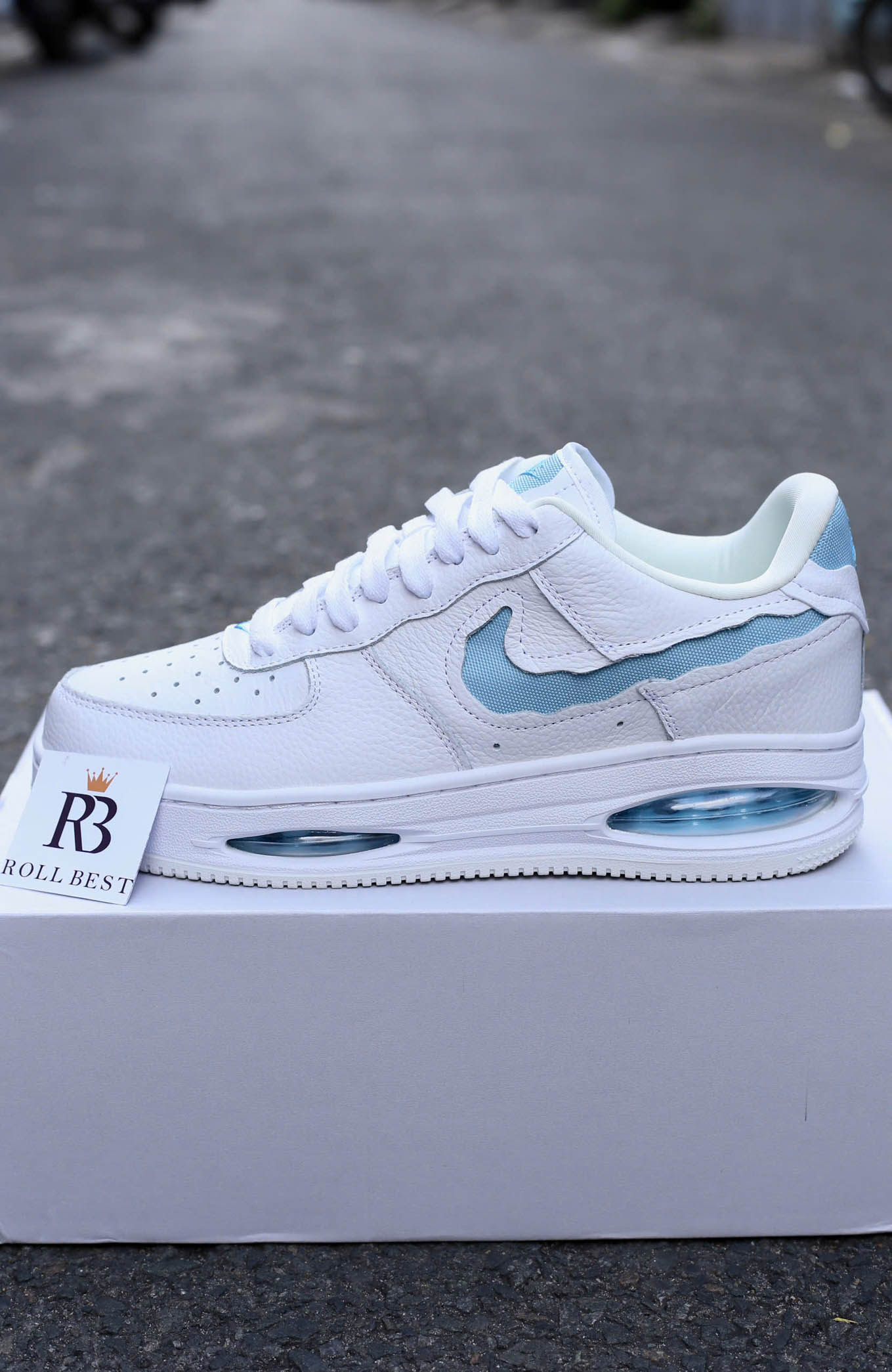 Giày Nike Air Force 1 Low Evo 'White University Blue' Best Quality