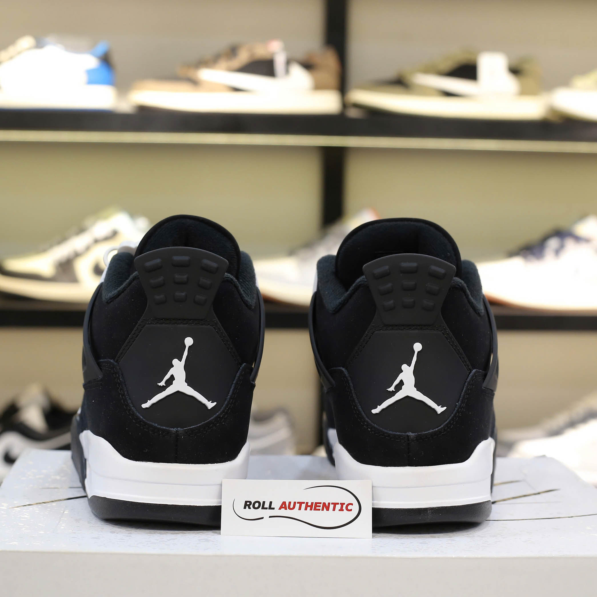 Giày Nike Air Jordan 4 Retro White Thunder Real