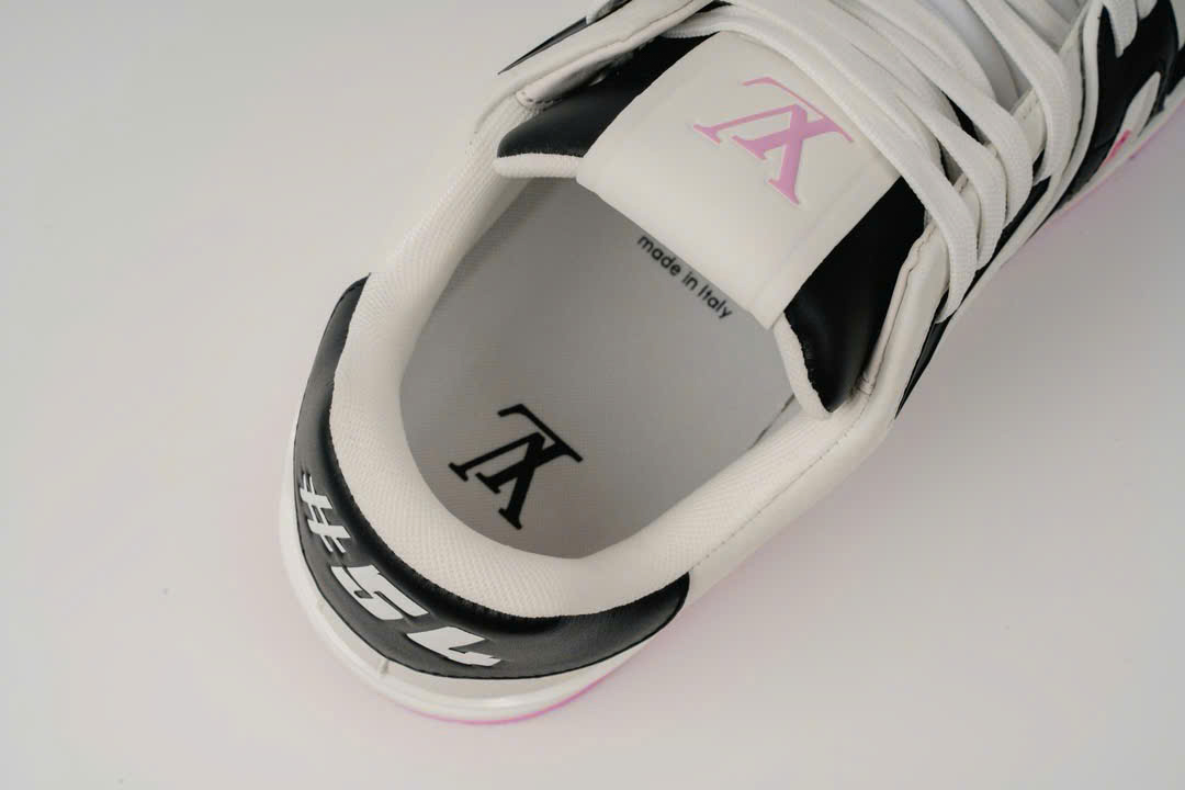 Giày Louis Vuitton LV Trainer #54 White Black Pink Best Quality