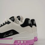 Giày Louis Vuitton LV Trainer #54 White Black Pink Best Quality