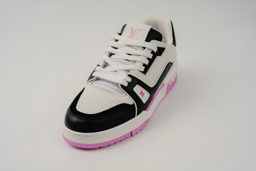 Giày Louis Vuitton LV Trainer #54 White Black Pink Best Quality