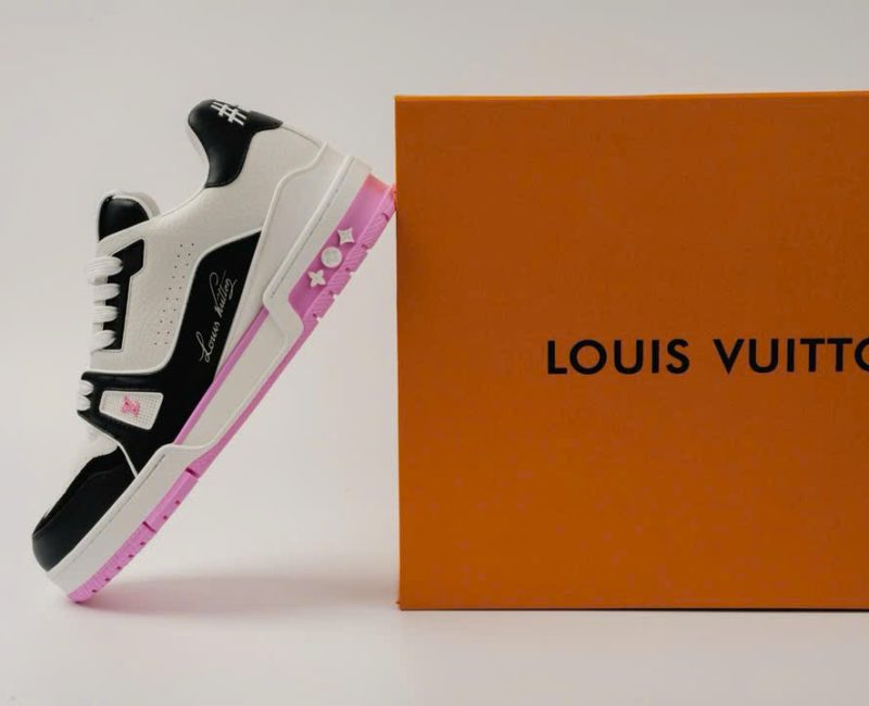 Giày Louis Vuitton LV Trainer #54 White Black Pink Best Quality
