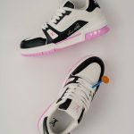 Giày Louis Vuitton LV Trainer #54 White Black Pink Best Quality