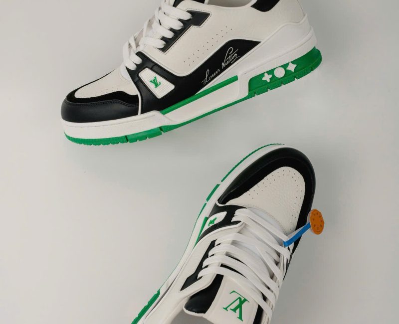 Giày Louis Vuitton LV Trainer #54 White Green Black Best Quality