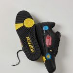 Giày Louis Vuitton x Yayoi Kusama LV Trainer Black Leather Best Quality