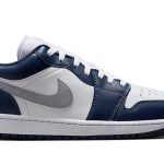 Giày Nike Air Jordan 1 Low ‘Midnight Navy Wolf Grey’ Like Auth