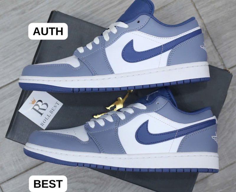 So sánh Nike Air Jordan 1 Low Ashen Slate