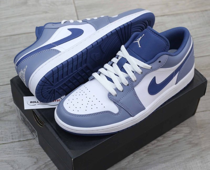 Giày Nike Air Jordan 1 Low Ashen Slate Real