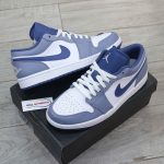Giày Nike Air Jordan 1 Low Ashen Slate Real