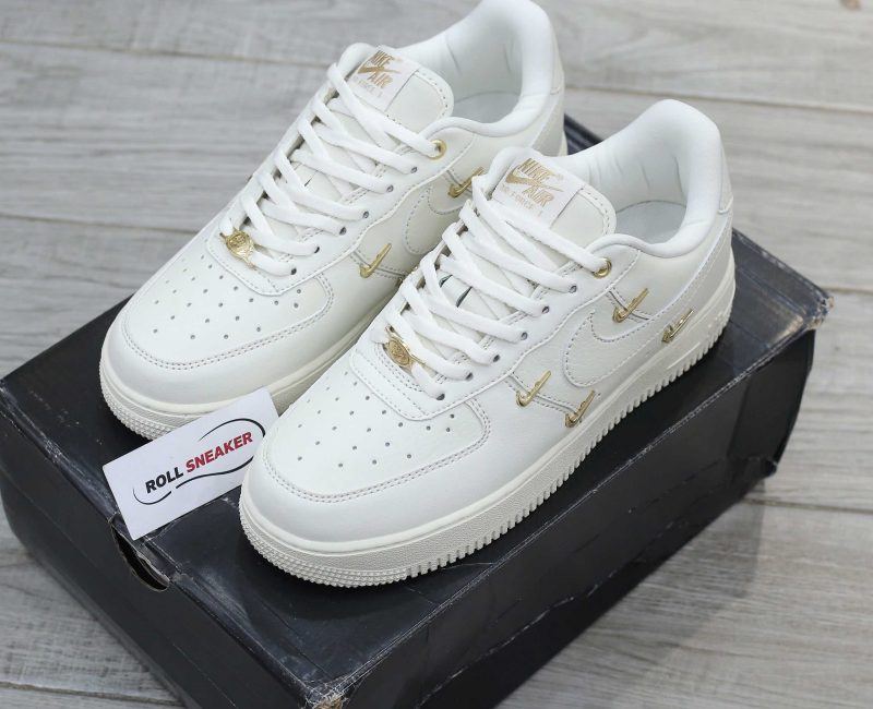 Giày Nike Air Force 1 Low ‘White Mini Gold Swooshes’ Best Quality