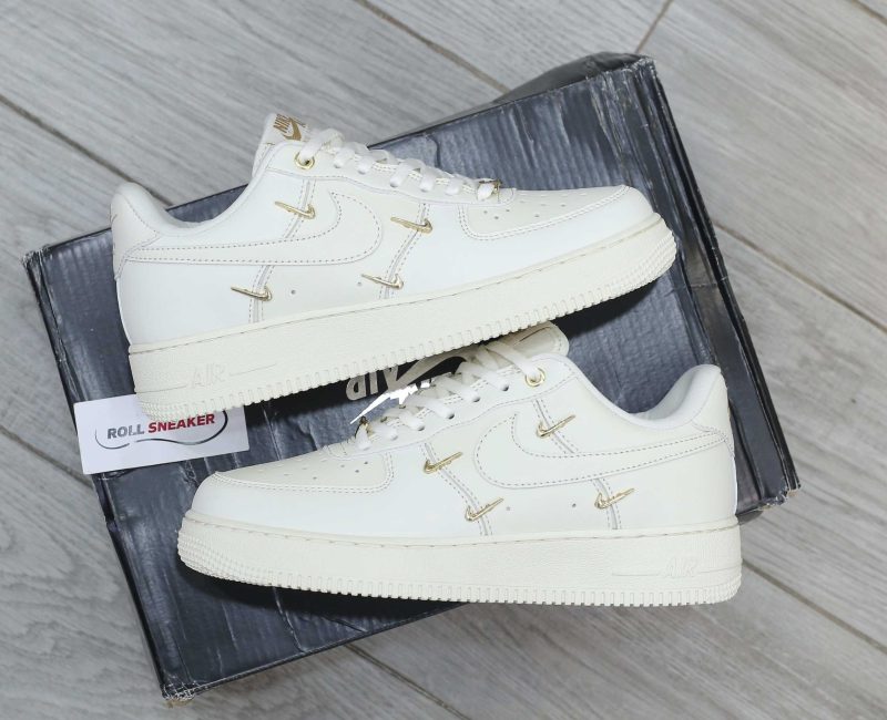Giày Nike Air Force 1 Low ‘White Mini Gold Swooshes’ Best Quality