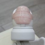 Giày Alexander Mcqueen Trắng Gót Hồng Vân Cá Sấu Chuẩn 99% Auth