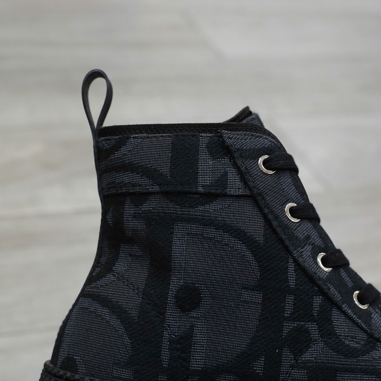 Giày Nam Dior B23 High Top Black Chuẩn 99% Auth