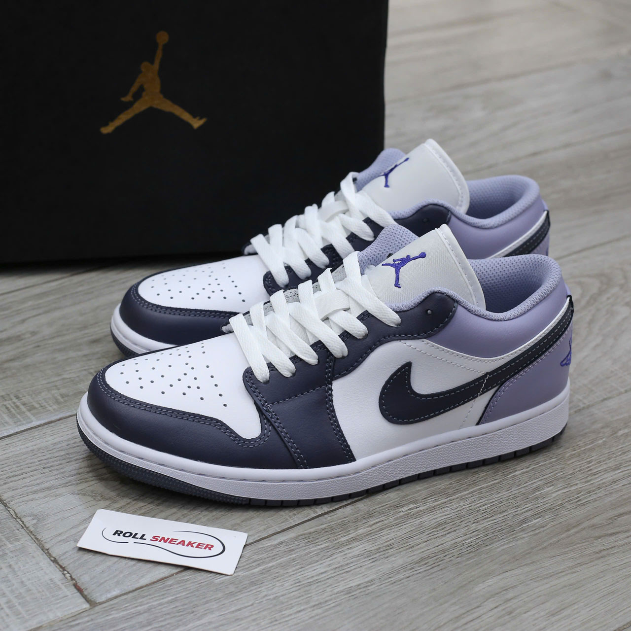 Giày Nike Air Jordan 1 Low ‘Purple White’ Chuẩn 99% Auth