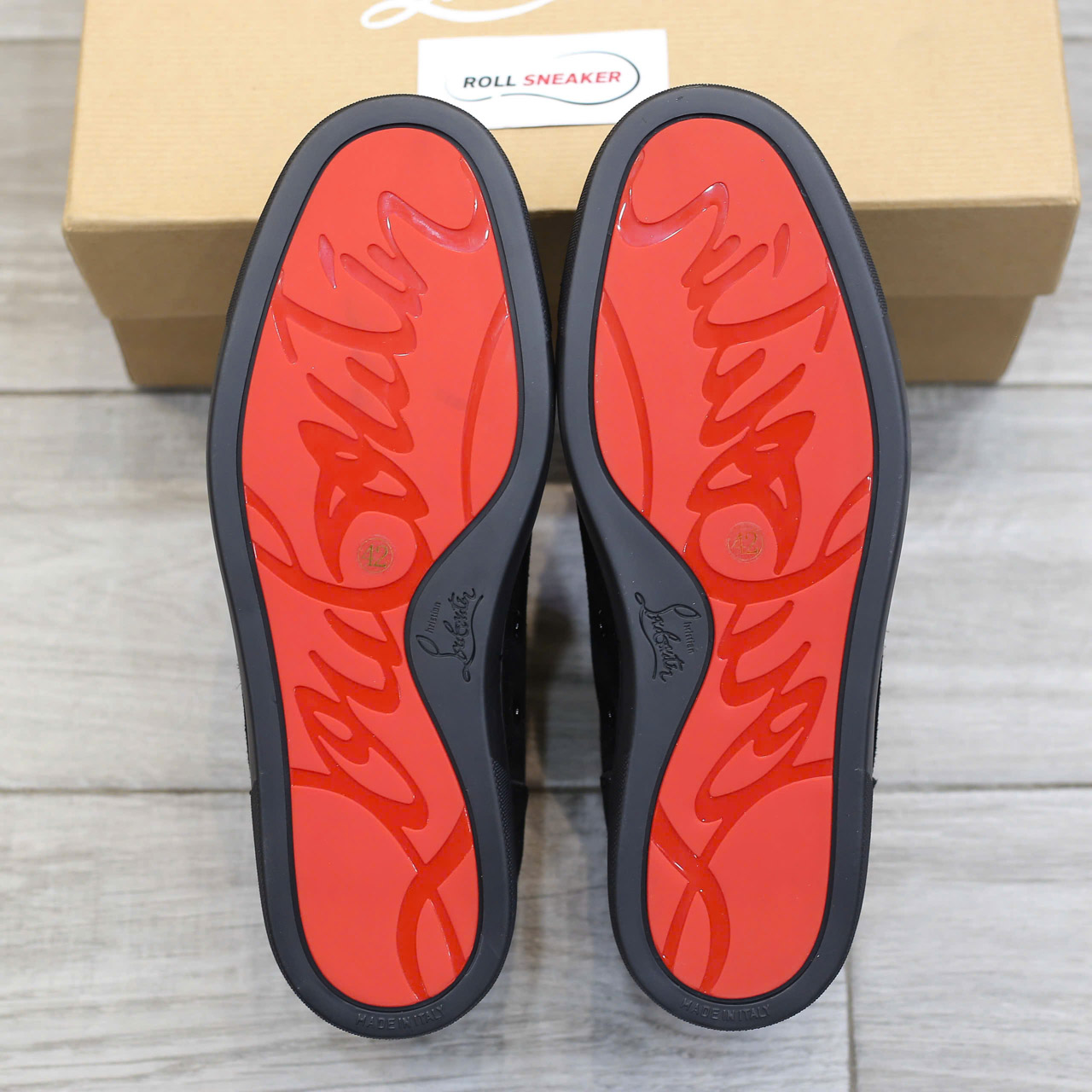 Giày Christian Louboutin Vieira Spikes 'Black' Chuẩn 99% Auth