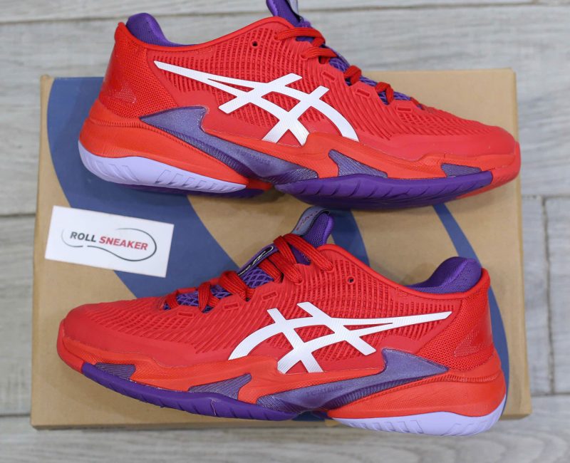 Giày ASICS Court FF 3 Novak ‘Classic Red White’ Best Quality