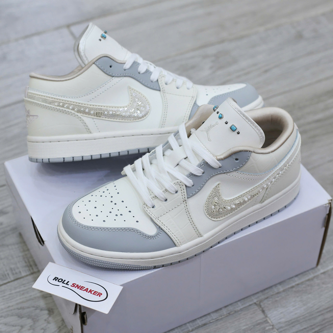 Giày Nike Air Jordan 1 Low Sail Soft Pearl Best Qualityy