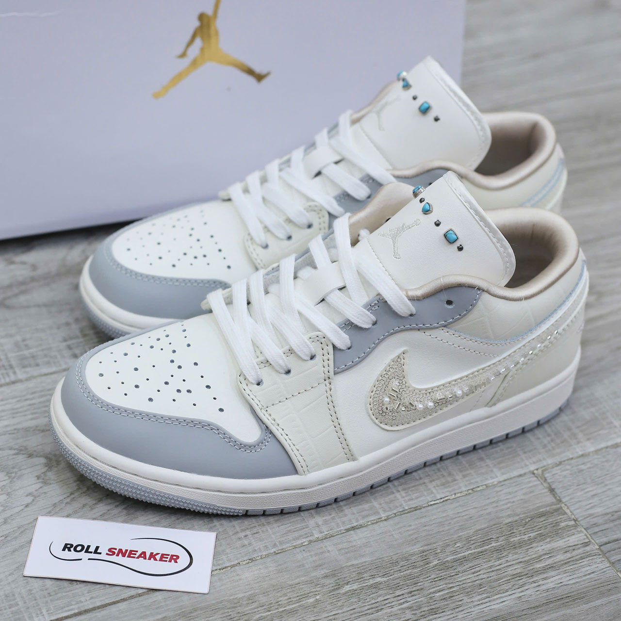 Giày Nike Air Jordan 1 Low Sail Soft Pearl Best Qualityy