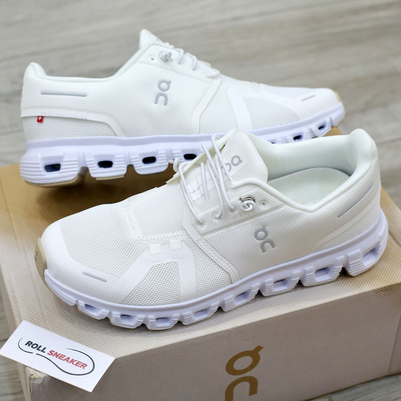 Giày On Running Cloud 6 ‘In White’ Best Quality