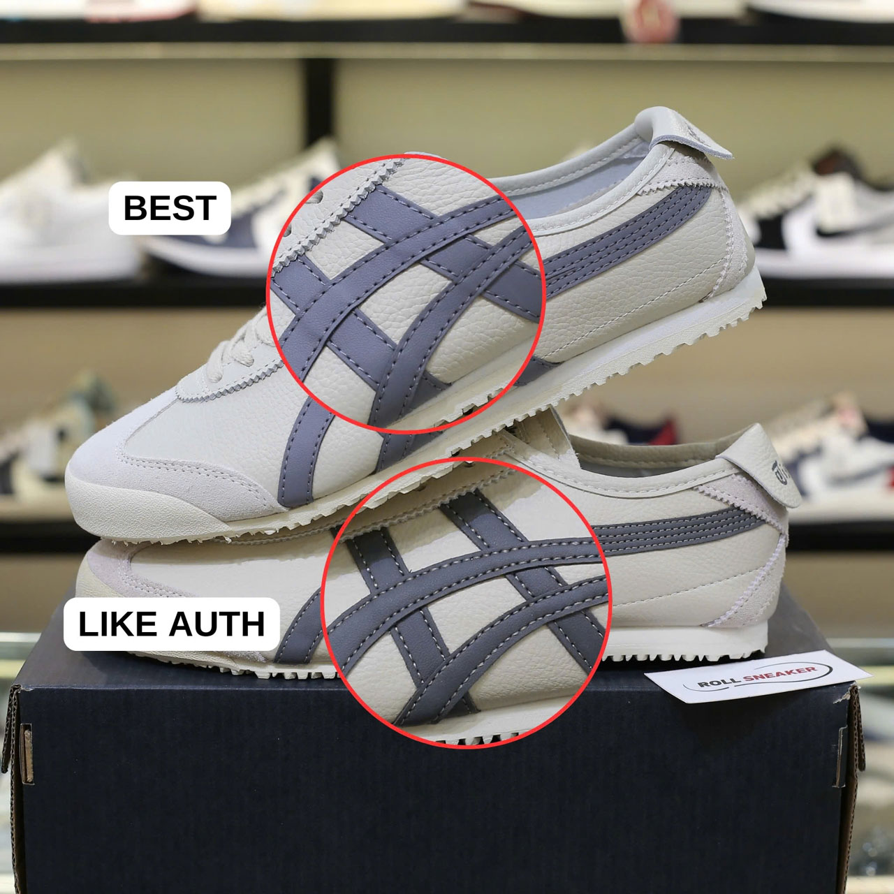 So sánh Giày Onitsuka Tiger Mexico 66 Birch
